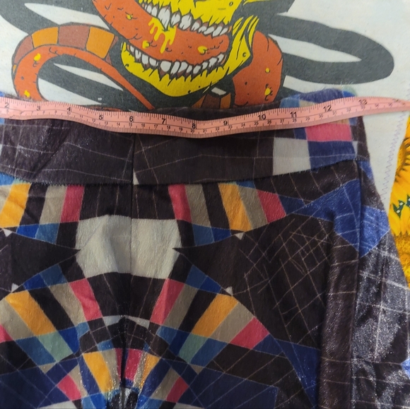 RT BY ELLE Abstract Print A Line Fur Skirt - Picture 4 of 9